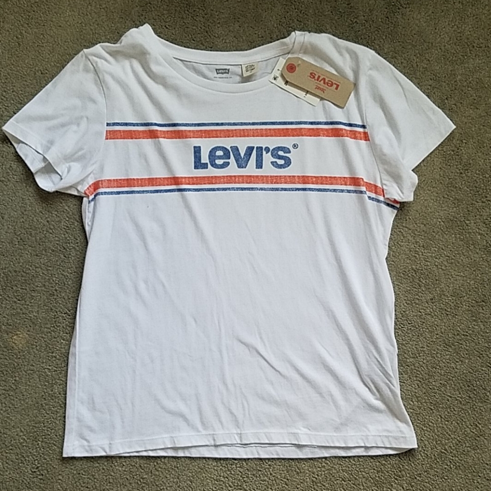NWT Levi's Logo White T-Shirt